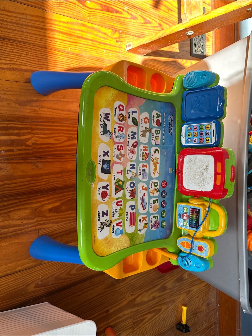 Green & Blue Learning Activity Table for Kids